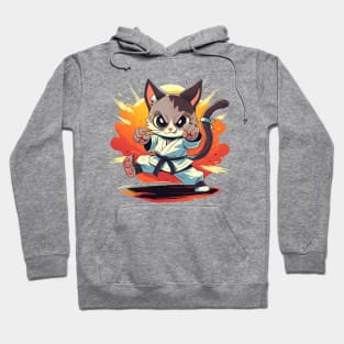 karate cat Hoodie